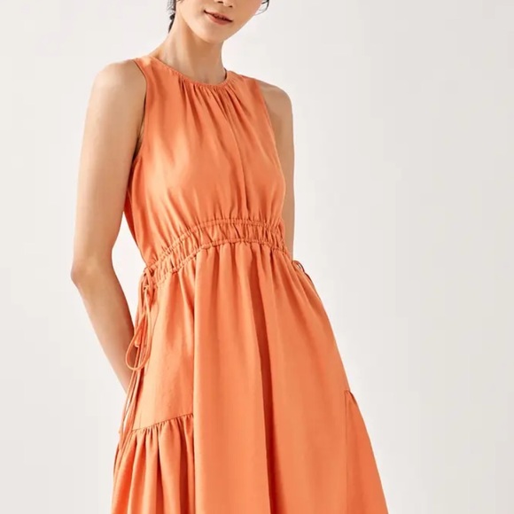 LOVE, BONITO Mariana Butternut with pockets Drawstring waist Cottagecore Midi - Picture 2 of 4